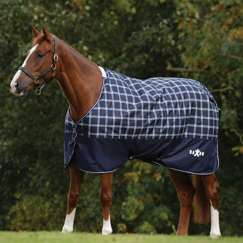 Saxon Defiant 600D Standard Neck Lite in Navy/Plaid