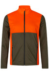 Seeland Mens Elliot Fleece in PIne Green/Hi-Vis Orange #colour_hi-vis-orange