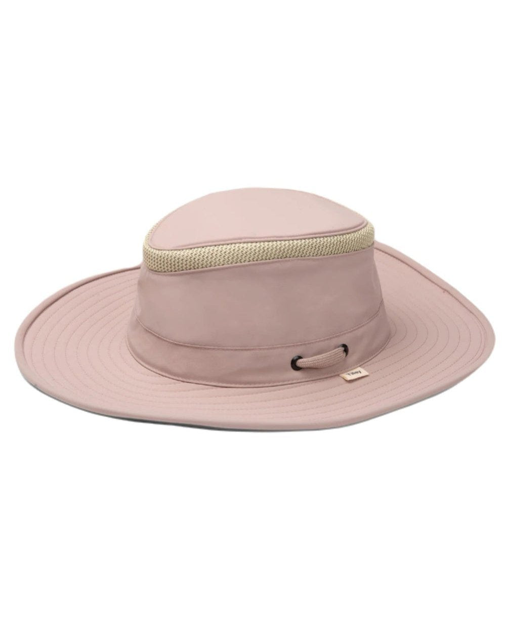 Soft Mauve coloured Tilley Hats Airflo Broad Brim Sun Hat on white background