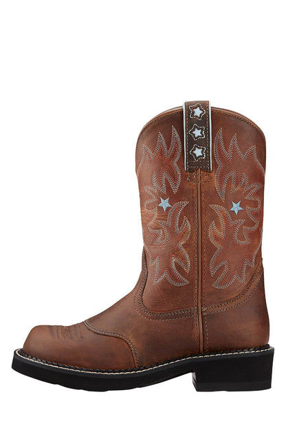 Ariat Womens Probaby Western Boot In Brown, Showing Side View