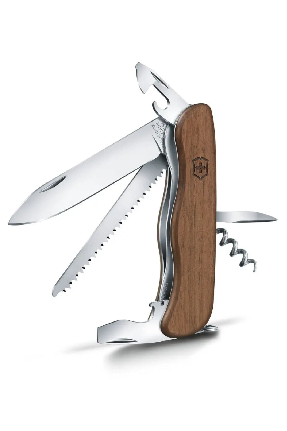 Victorinox Forester Wood Swiss Army Large Pocket Knife in Walnut Wood