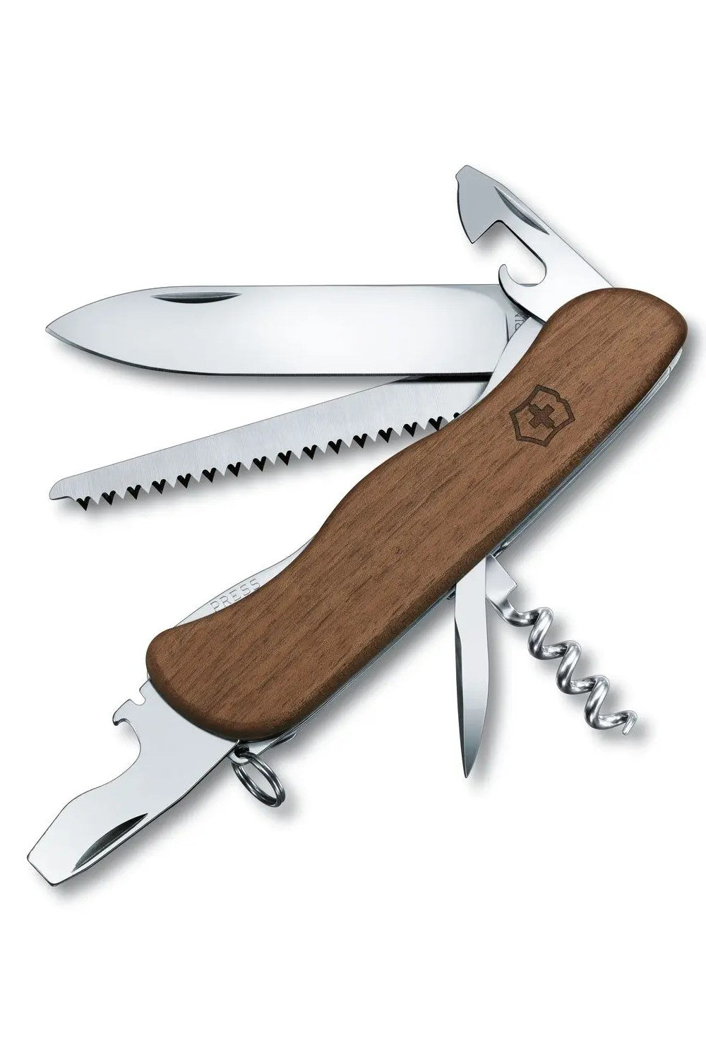 Victorinox Forester Wood Swiss Army Large Pocket Knife in Walnut Wood