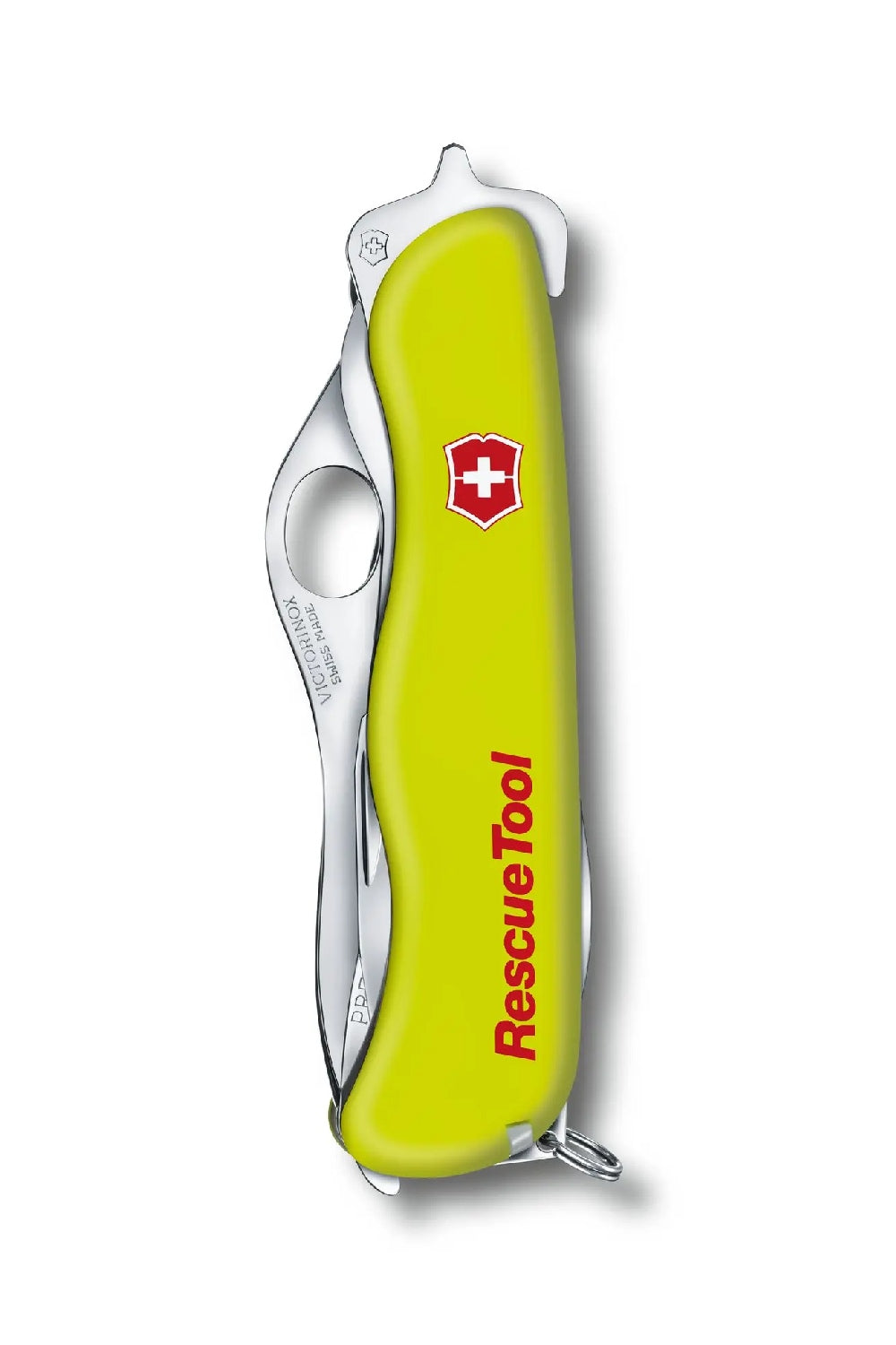 Victorinox Rescue Tool Swiss Army Large Pocket Knife with Shatterproof Glass Saw in Luminescent