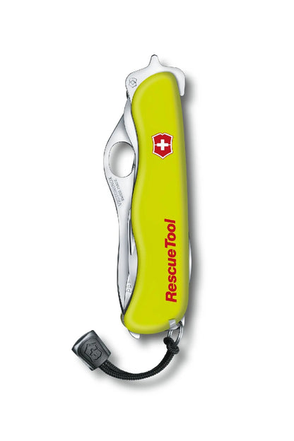 Victorinox Rescue Tool Swiss Army Large Pocket Knife with Shatterproof Glass Saw in Luminescent