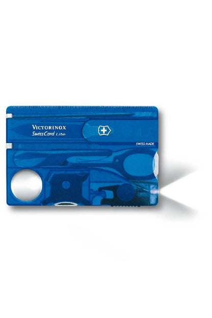 Victorinox Swiss Card Lite in Blue Transparent 