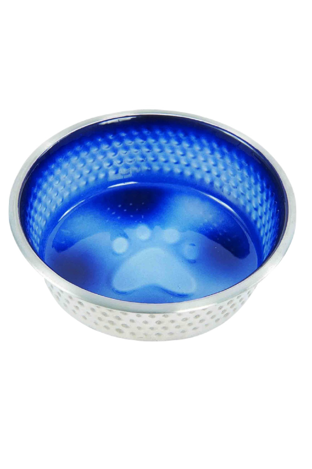 WeatherBeeta Non-Slip Stainless Shade Dog Bowl in Royal Blue