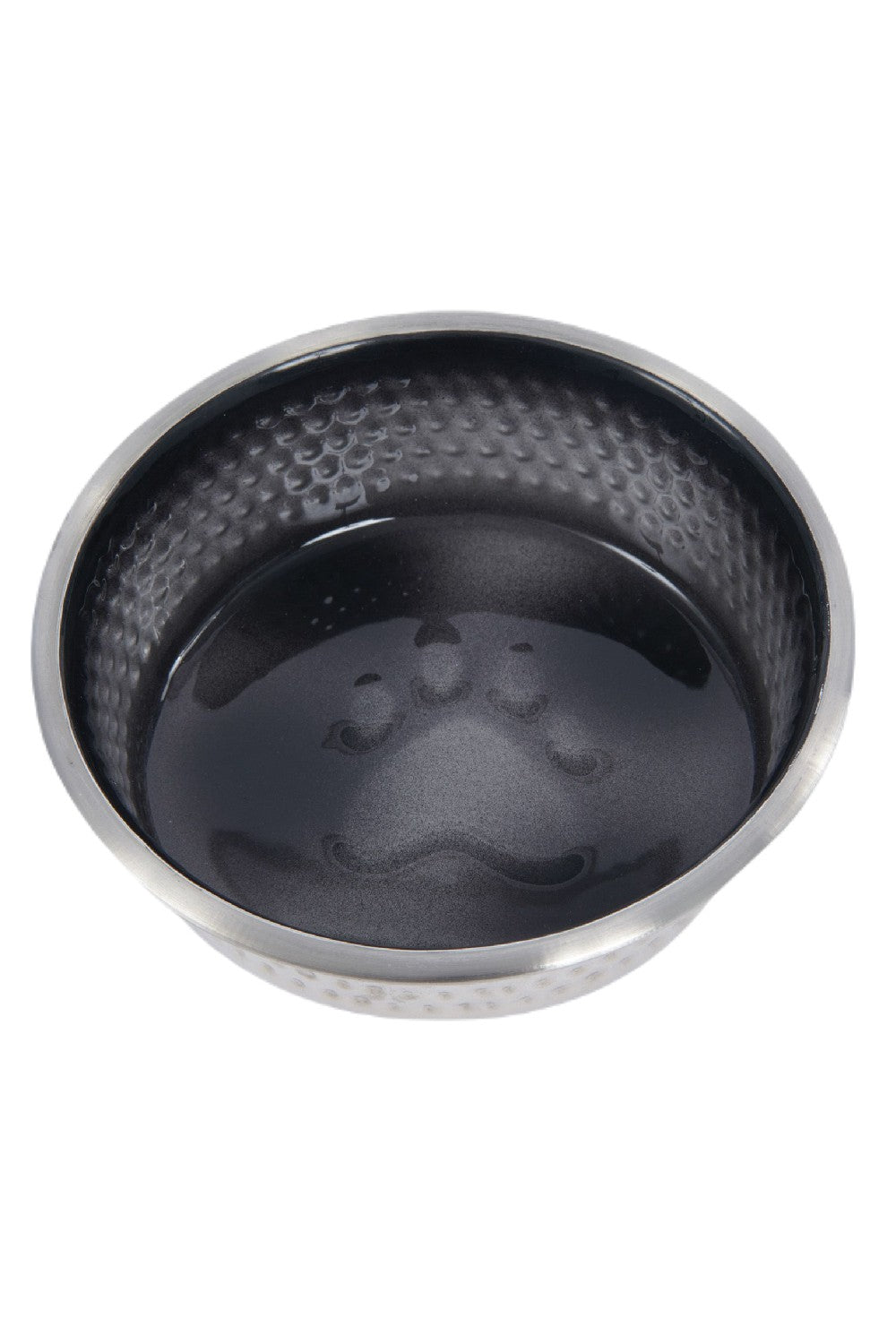 WeatherBeeta Non-Slip Stainless Shade Dog Bowl in Black