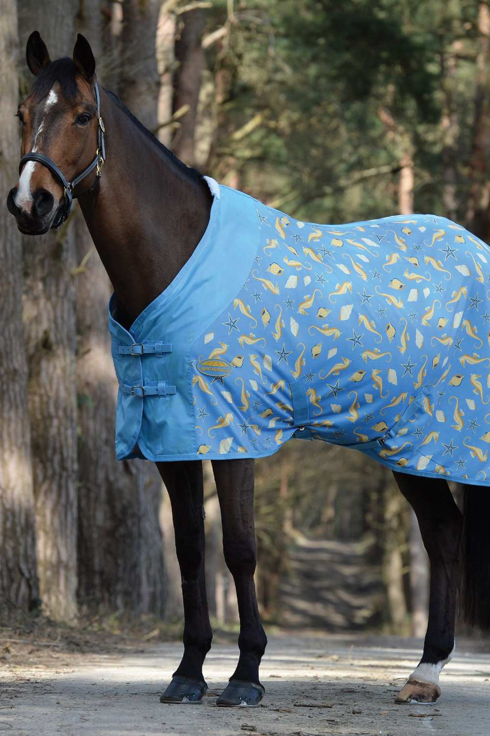 WeatherBeeta Fleece Cooler Standard Neck | Three Colours In Seahorse Print
