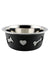WeatherBeeta Non-Slip Stainless Steel Silicone Bone Dog Bowl In Dark Grey #colour_dark-grey