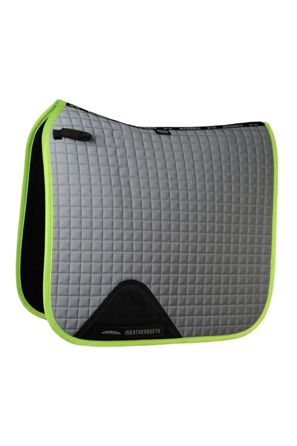 WeatherBeeta Reflective Prime Dressage Saddle Pad In Silver/Yellow