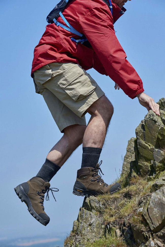 HJ Hall anti blister socks worn outdoors