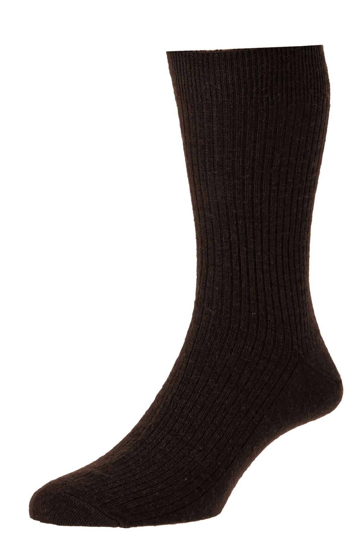 Dark Brown HJ Hall Immaculate Socks | Wool Rich