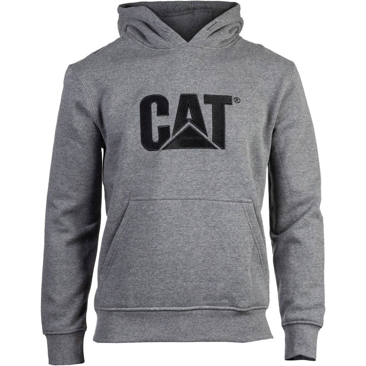 Caterpillar Trademark Hooded Sweatshirt in Heather Grey