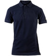 Caterpillar Essentials Polo Shirt. Navy. Front View #colour_navy