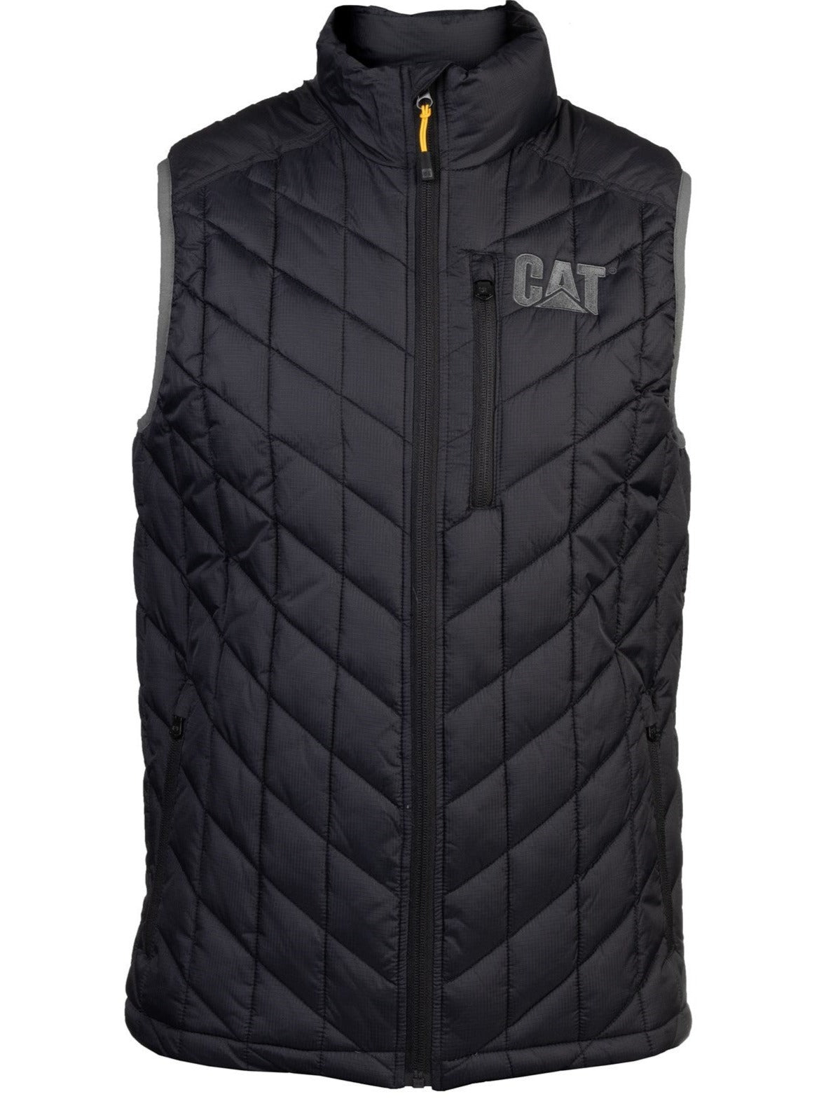 Caterpillar Insulated Vest in Black Charcoal