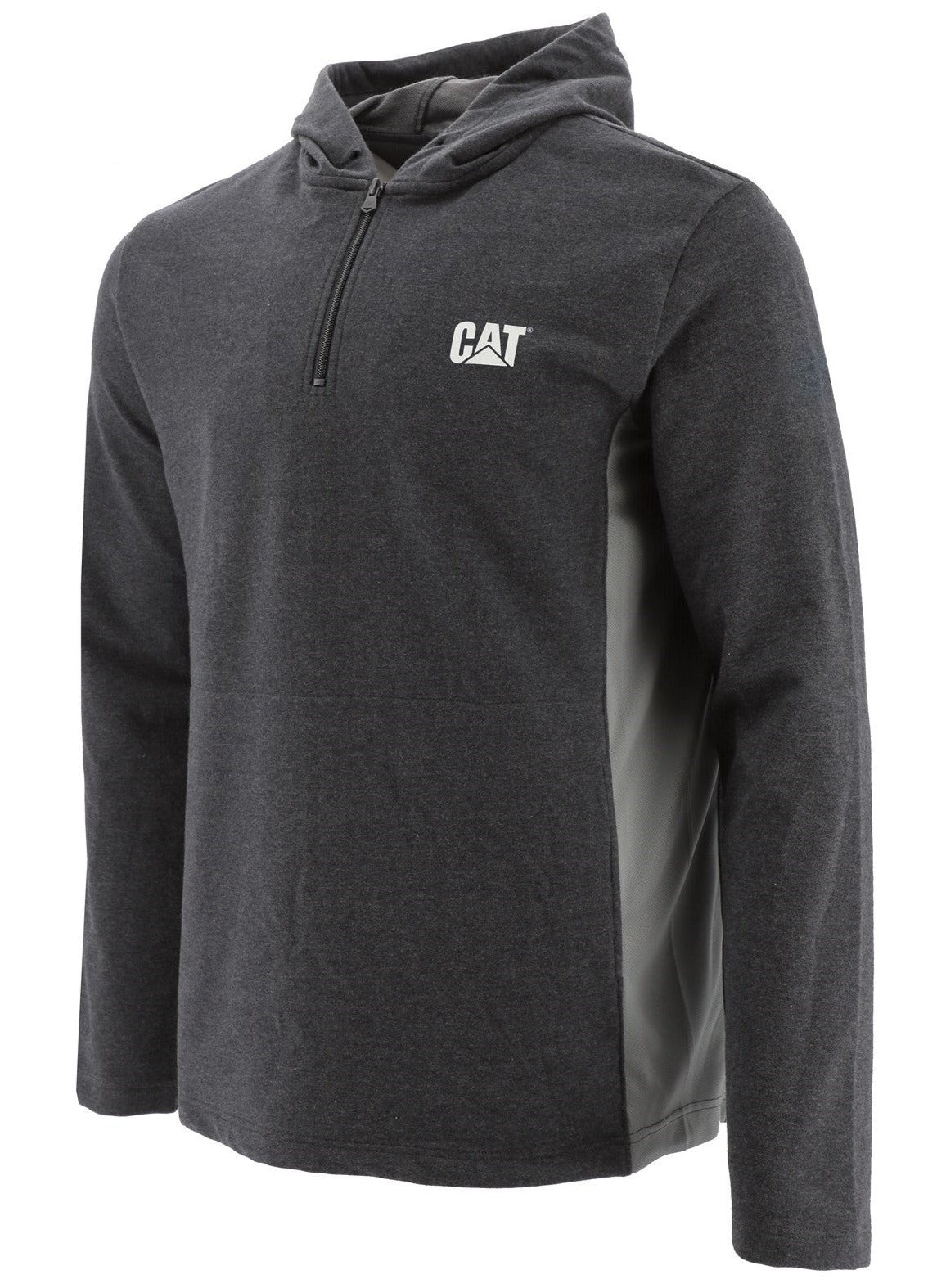 Caterpillar Coolmax Quarter Zip Hoodie in Black