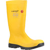 Dunlop FieldPro Full Safety Wellingtons | Yellow #colour_yellow-black