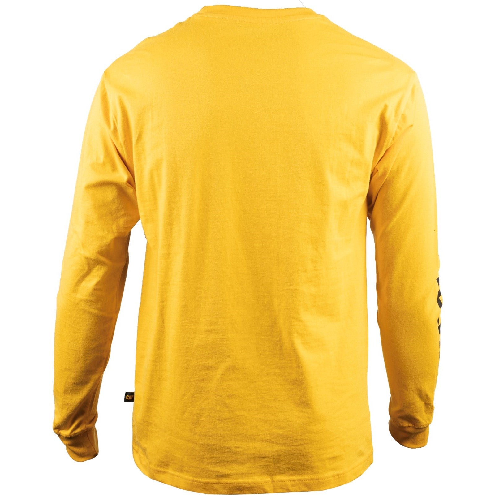 Caterpillar Trademark Banner Long Sleeve T Shirt in Yellow