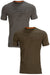 Harkila Graphic T-shirt 2-pack in Grey, Willow Green #colour_willow-green-grey