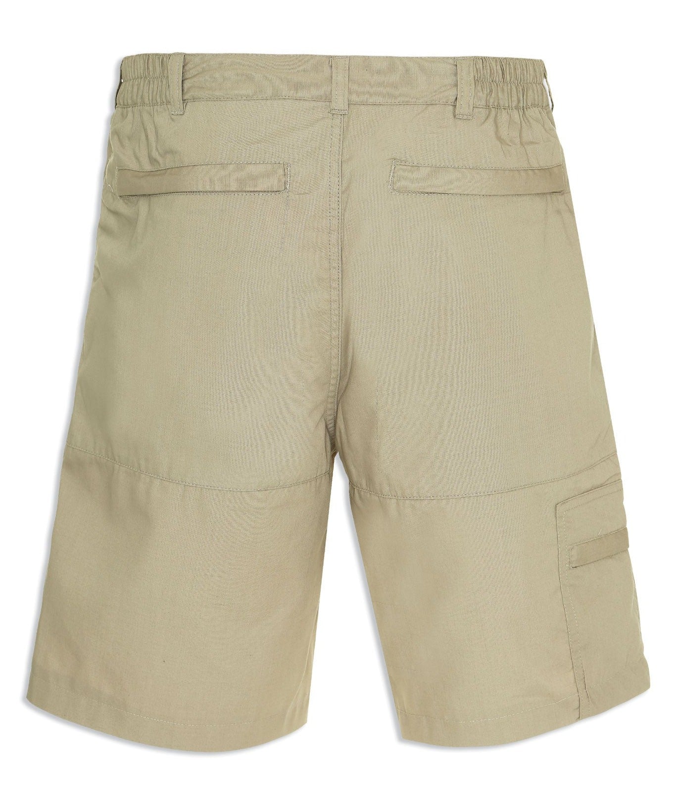 Stone outdoor shorts in stone colour back pockets 