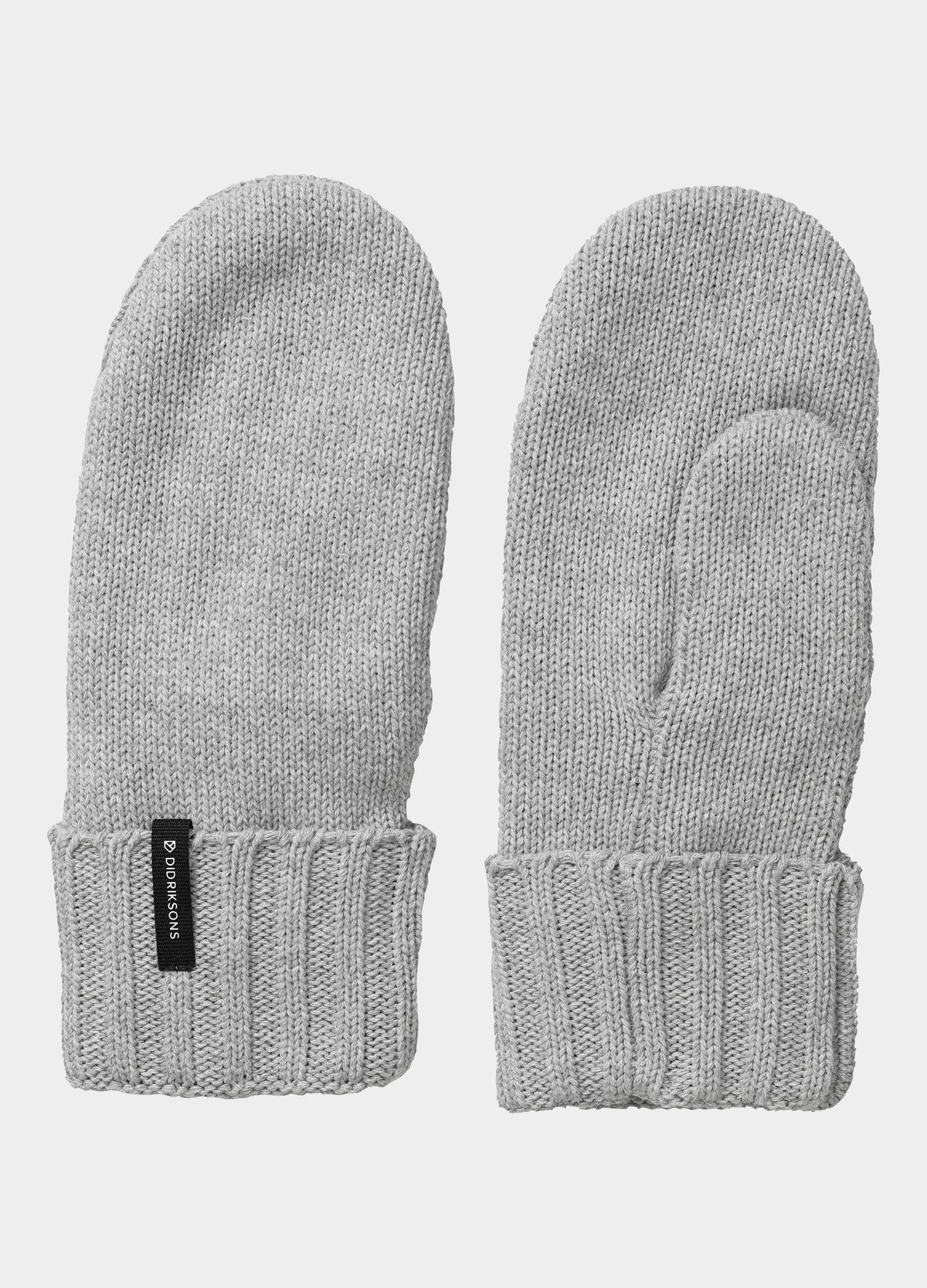 Didriksons Kaj Mittens in Grey Melange