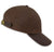 Brown Hoggs of Fife Leather Peak Waxed Baseball Cap #colour_brown