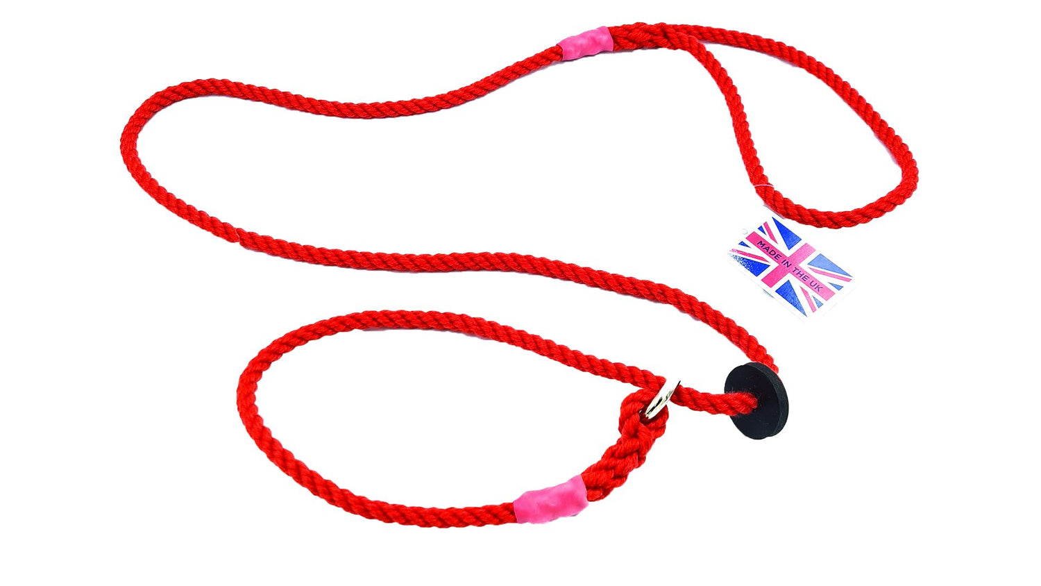 Bisley Deluxe Slip Lead with Rubber Stop in Red