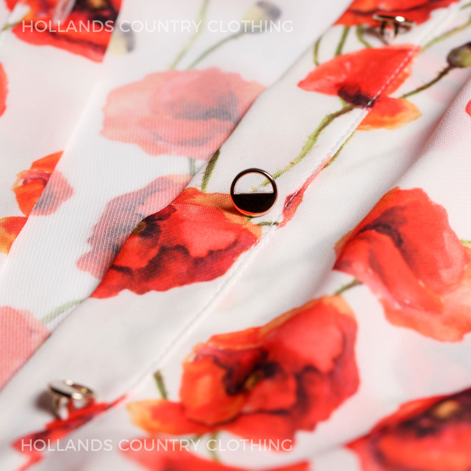 Hartwell ladies flower print poppy