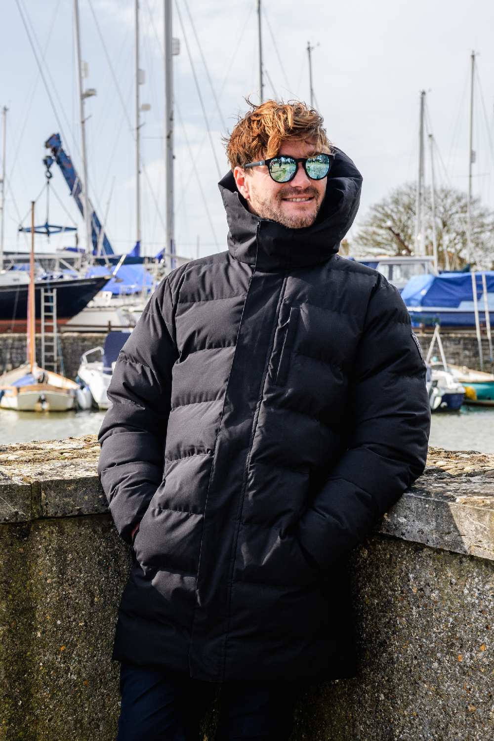 Musto Marina Waterproof Quilted Parka in Black 