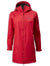 Red Musto Ladies Sardinia Long Rain Jacket #colour_red