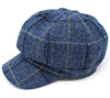 Hanna Tweed Glenveagh Cap | Blue with Check