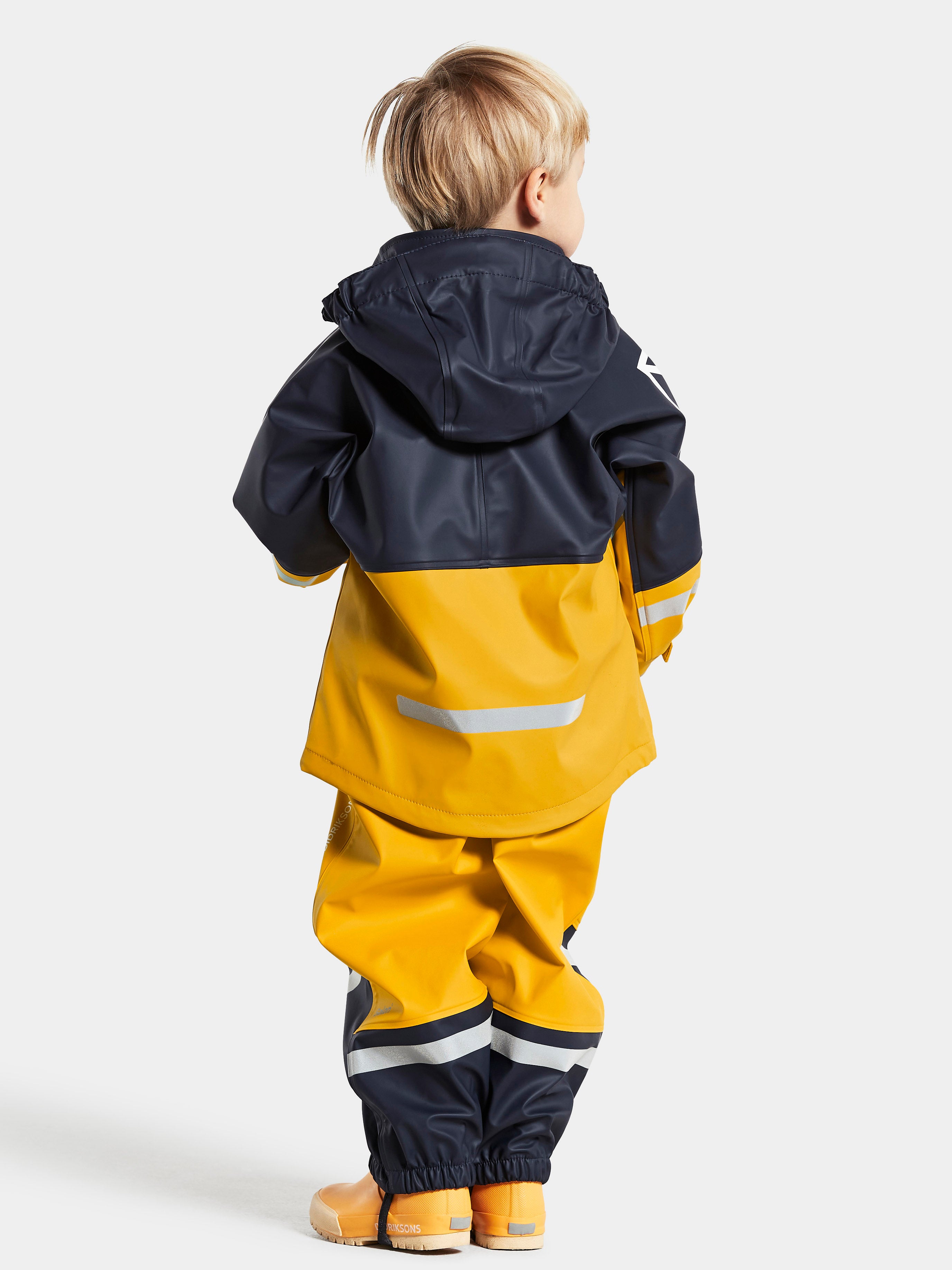 Didriksons Waterman Kids Rain Set in Oat Yellow 