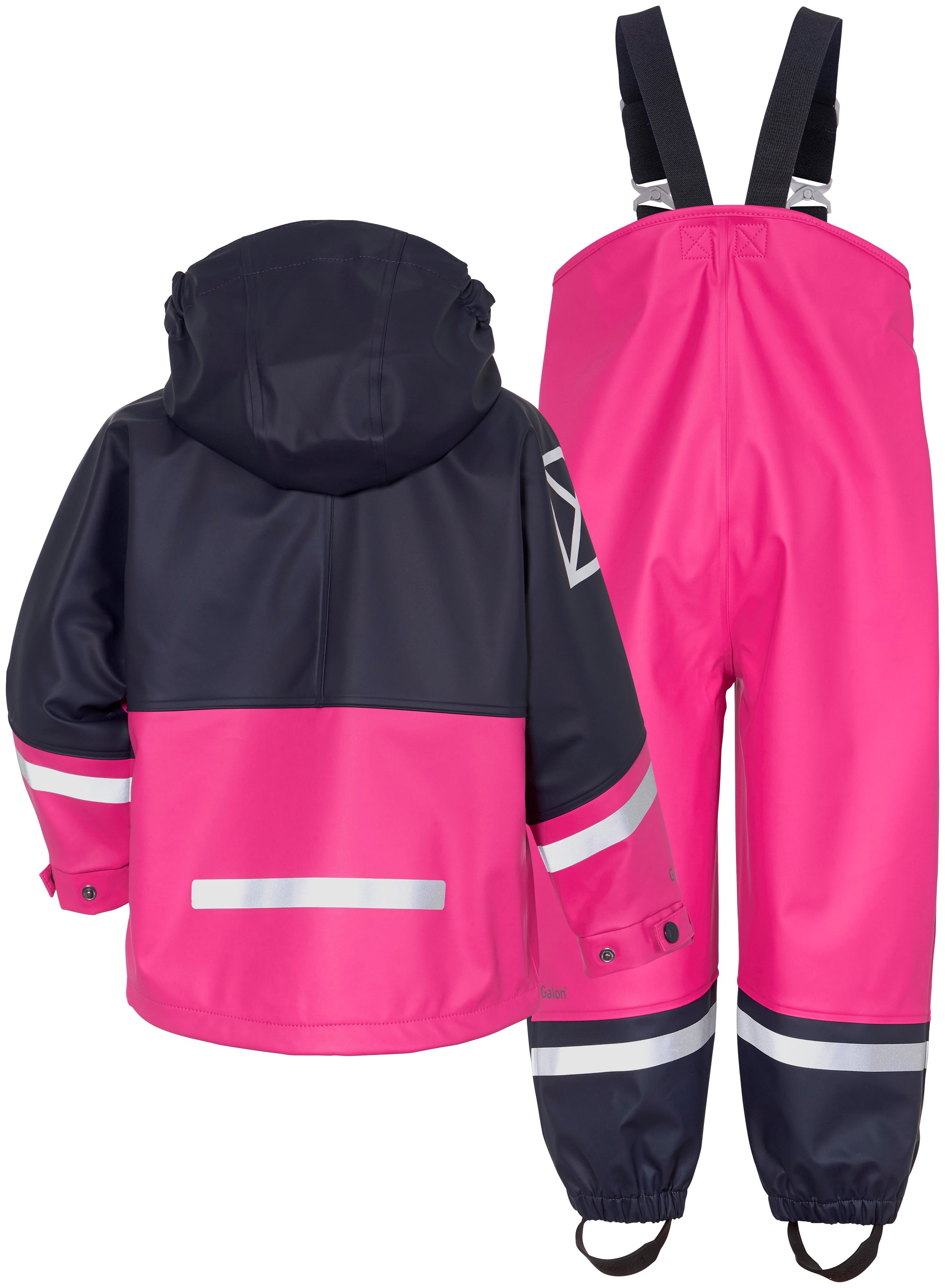 Didriksons Waterman Kids Rain Set in Plastic Pink