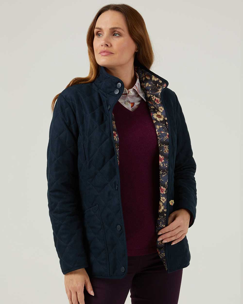 Alan Paine Felwell Womens Jacket in Dark Navy 