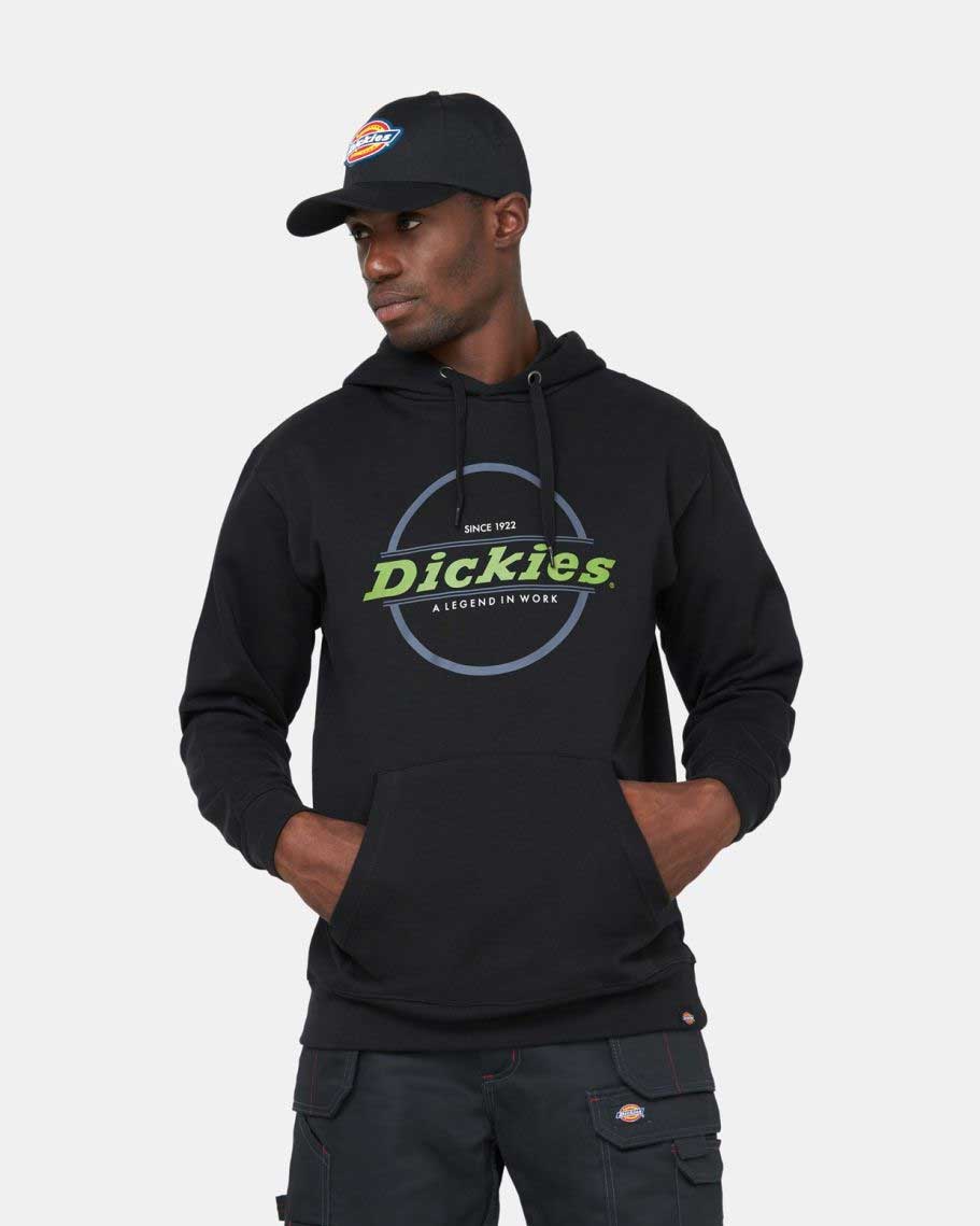 Dickies Towson Graphic Hoodie in Black 