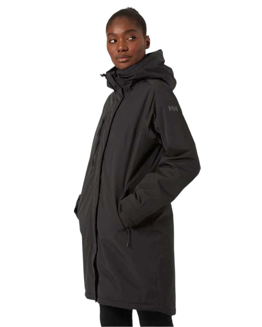 Helly Hansen Adore Ladies Insulated Rain Coat in Black 