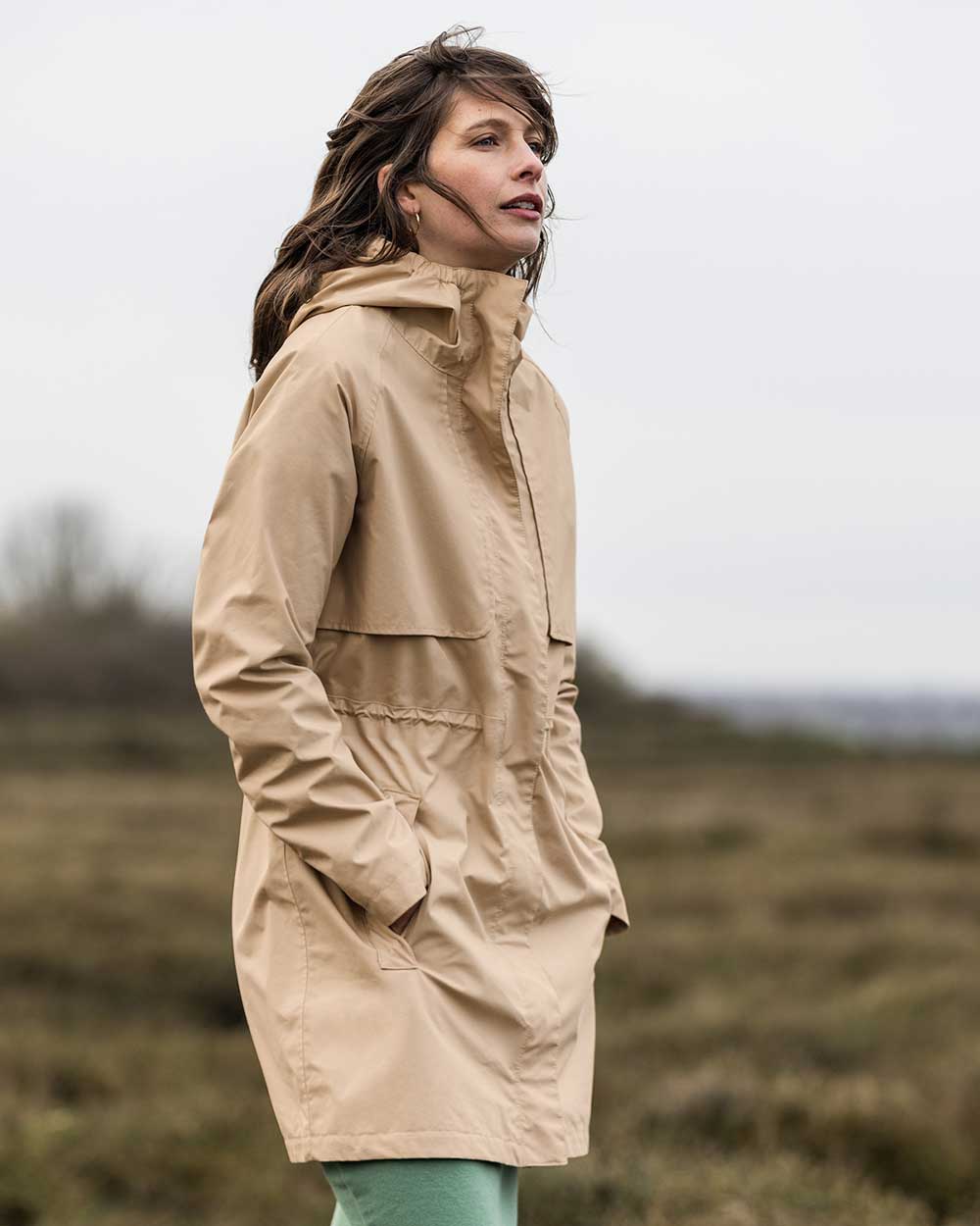 Musto Womens Marina Trench Coat in Beige 