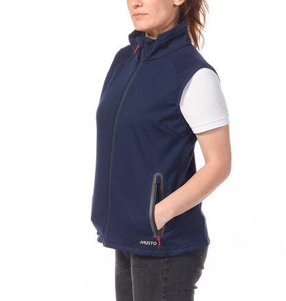 Musto Womens Essential Softshell Gilet in Navy