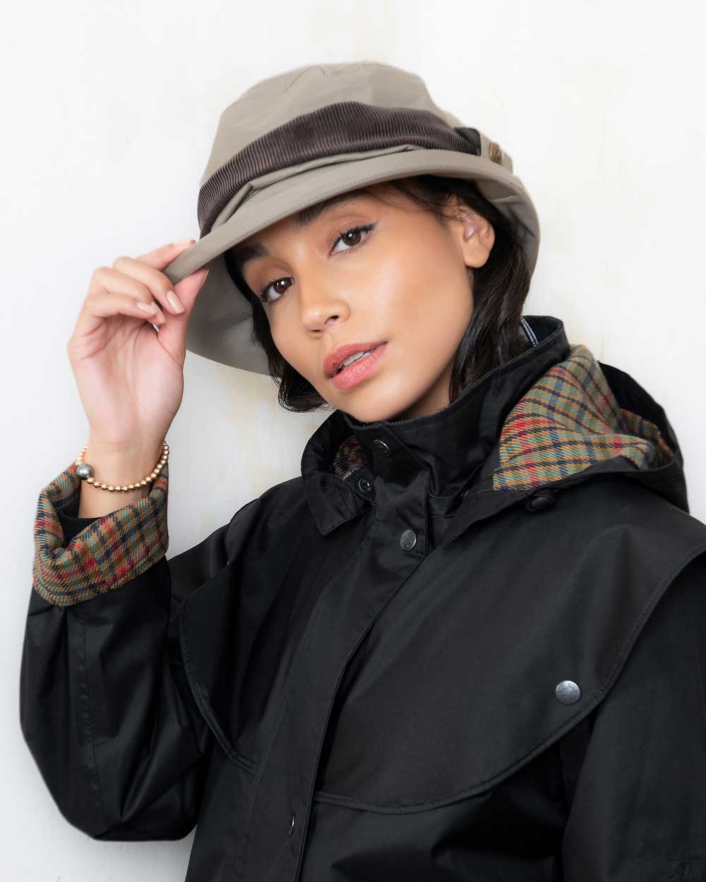 Jack Murphy ladies Waterproof Malvern hat Chinchilla 