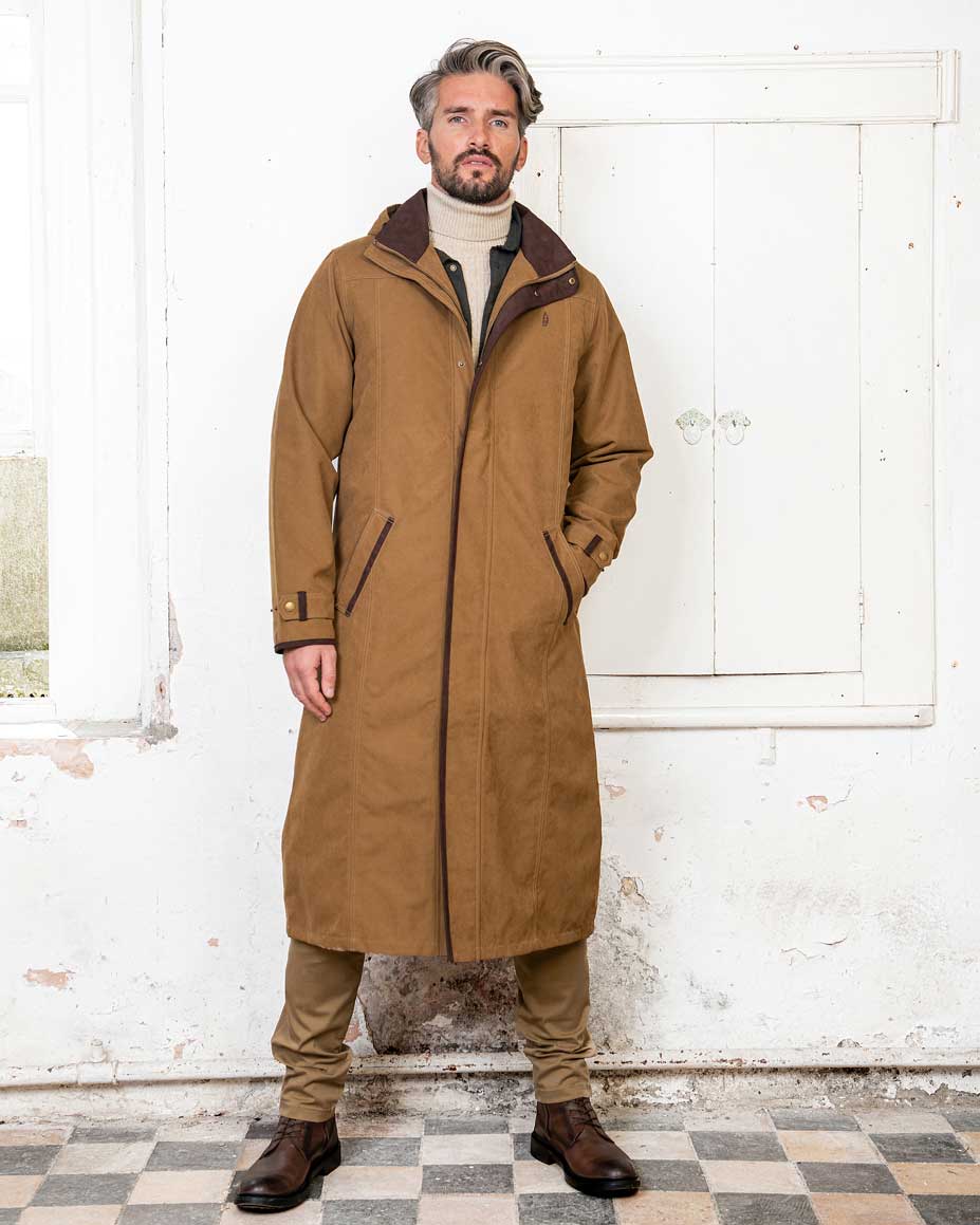 Jack Murphy Emmet Waterproof Long Coat in Camel 