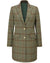 Alan Paine Surrey Mid-Thigh Tweed Coat in Clover #colour_clover