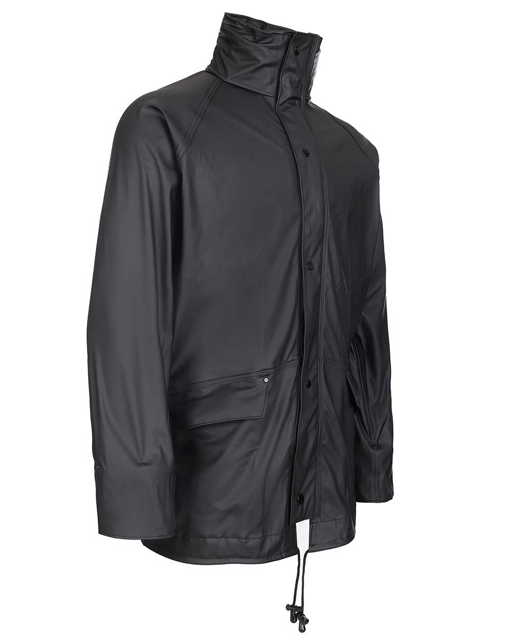 Right side view Fort Airflex Fortex Breathable Waterproof Jacket in Black 