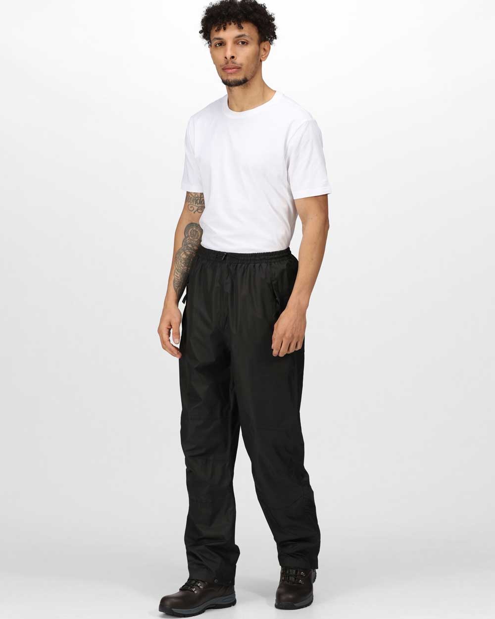 Regatta Linton Breathable Lined Overtrousers in Black 