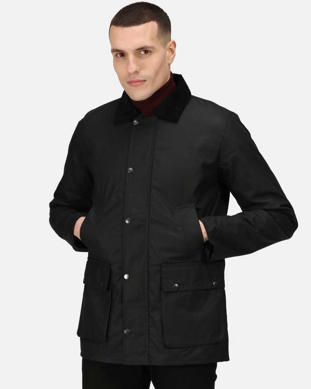 Regatta Banbury Wax Jacket in Black 