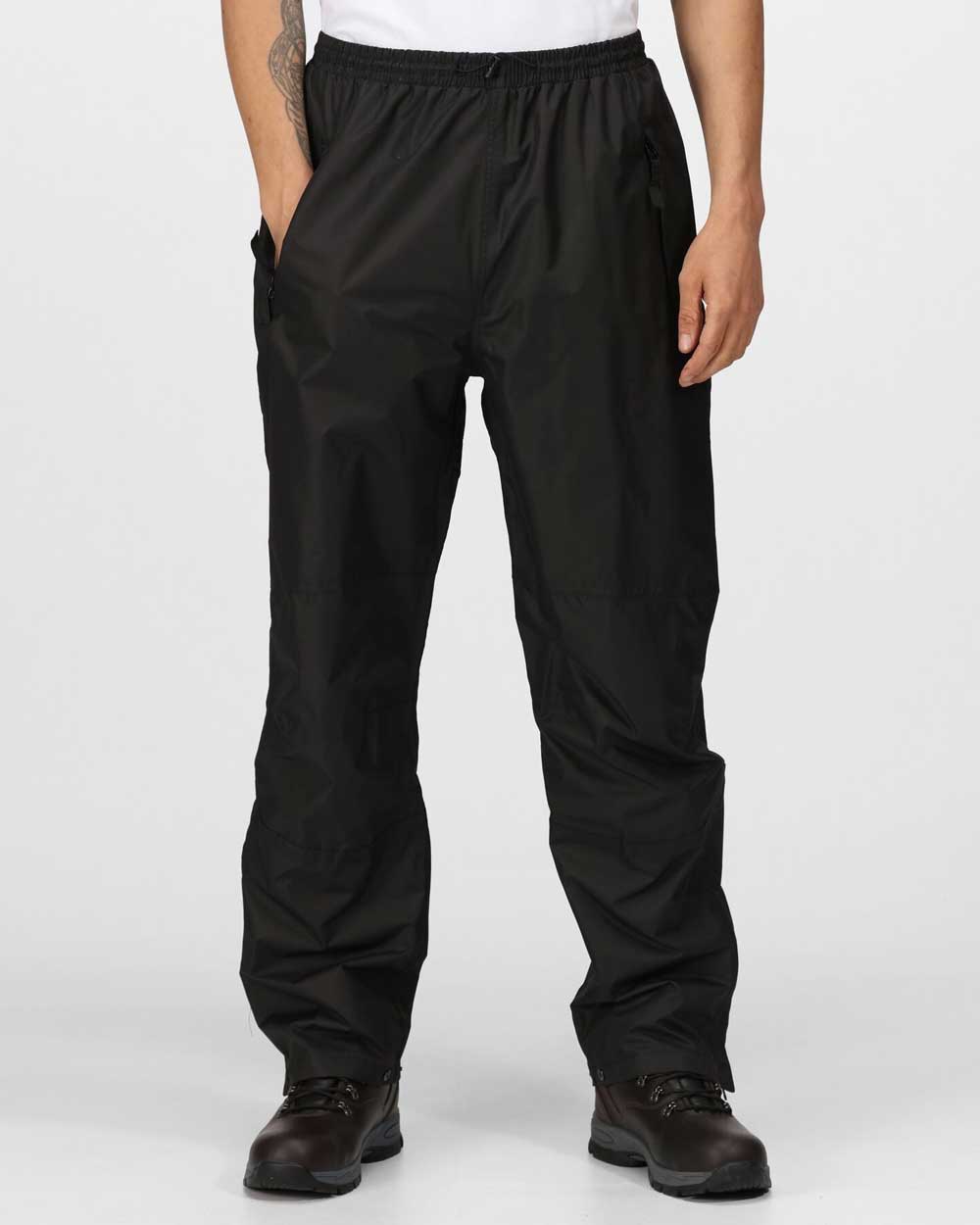 Regatta Linton Breathable Lined Overtrousers in Black 