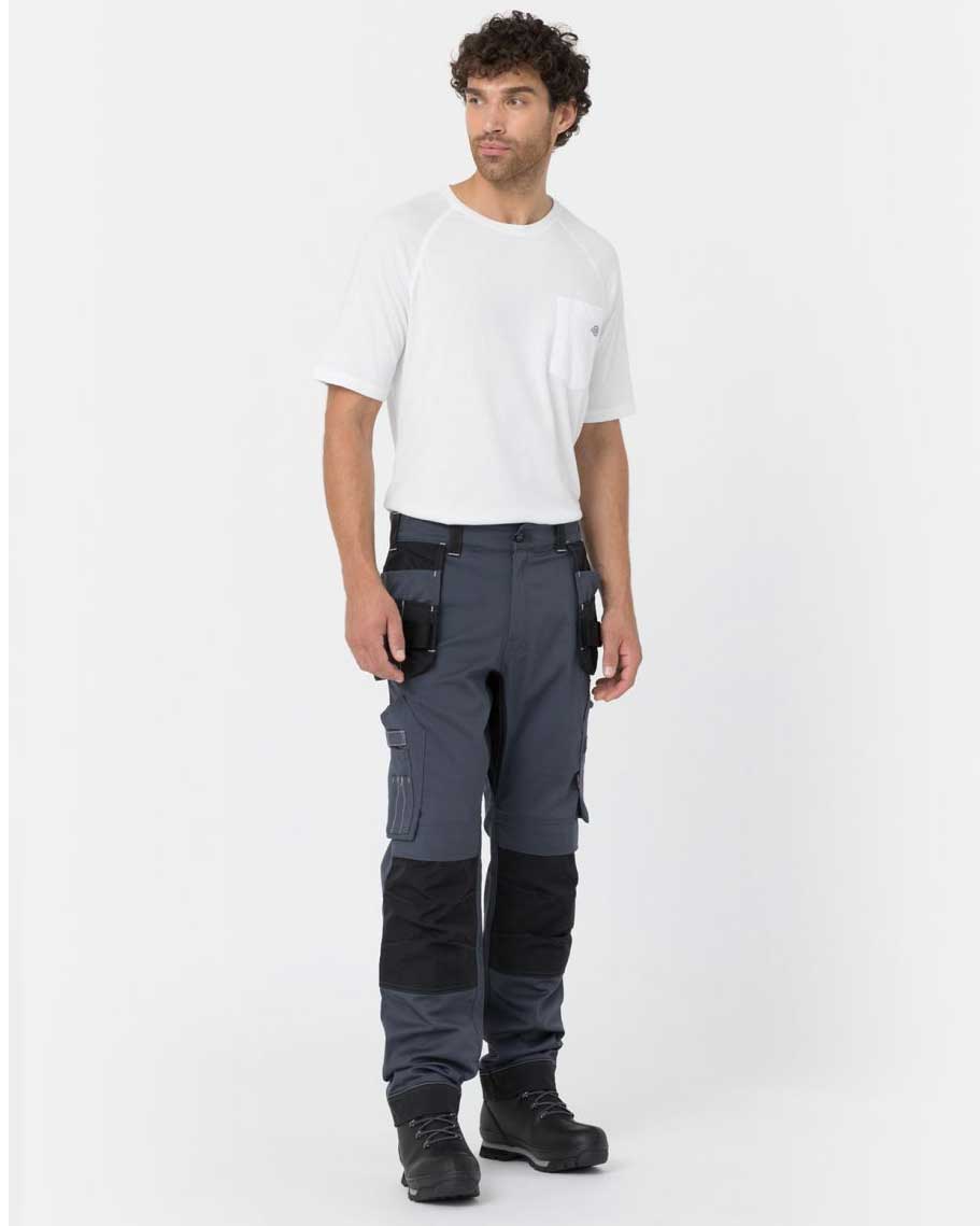 Dickies Holster Universal Flex Trousers in Navy and Black 