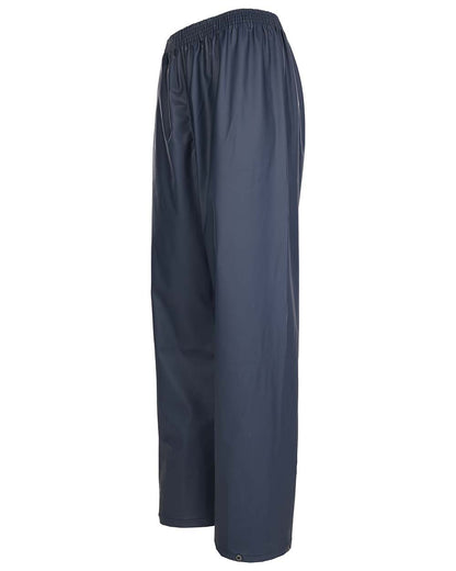 Left side view Fort Airflex Waterproof Breathable Trousers in Navy 