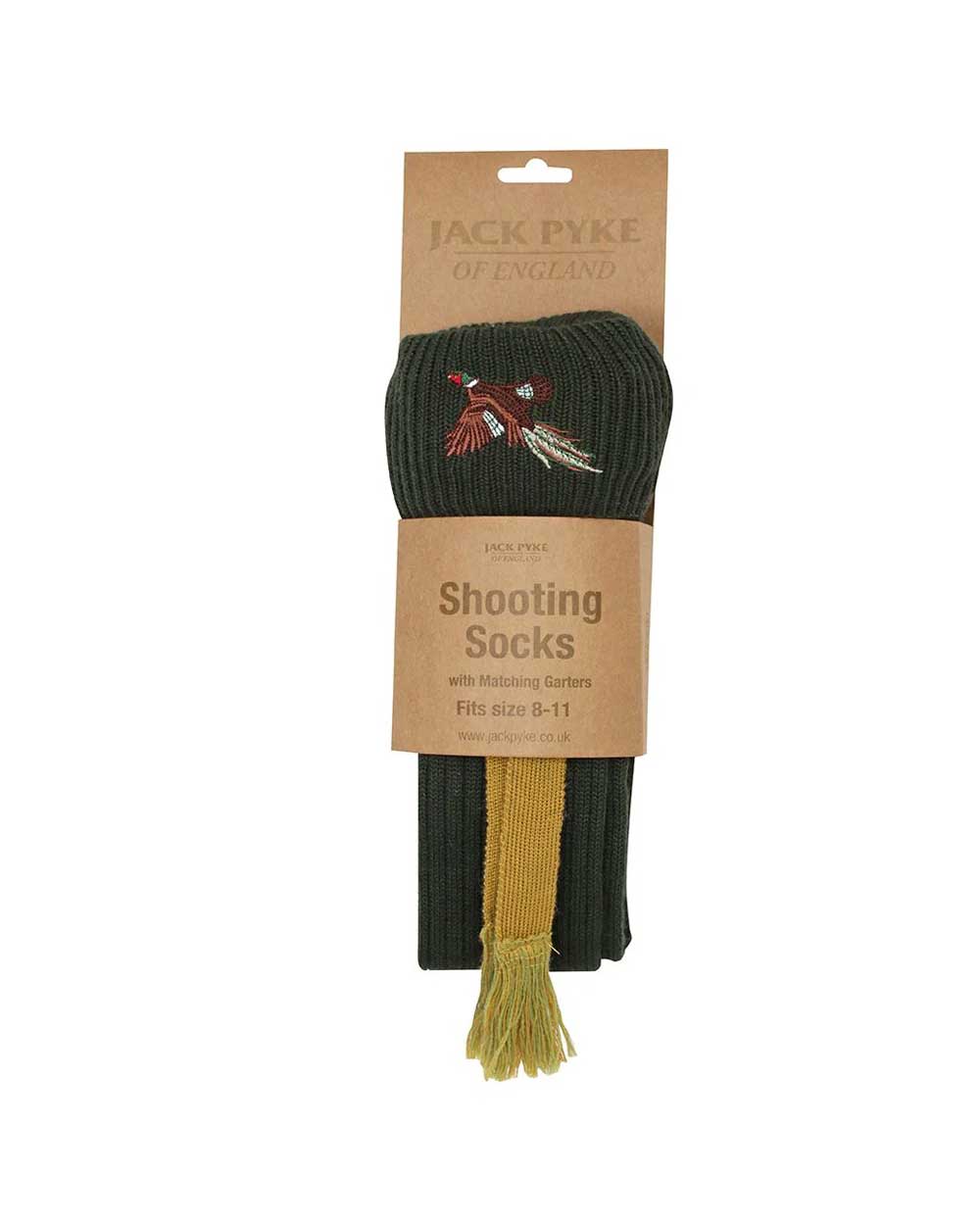 Jack Pyke Shooting Socks Pheasant in Green 