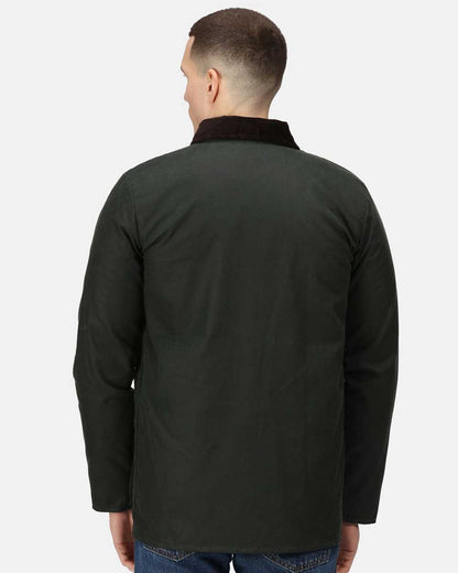 Regatta Banbury Wax Jacket in Dark Khaki 
