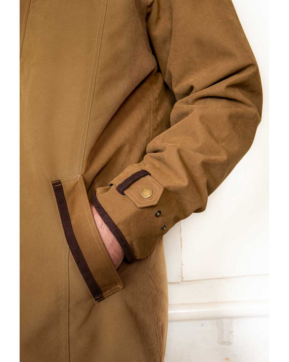 Jack Murphy Emmet Waterproof Long Coat in Camel 